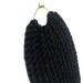 Coolbers 6 Packs Havana Mambo Twist Crochet Braids - 18 Inch Kanecalon Jumbo Twist Hair Extensions | Bulk 1B Color 6 Pieces - Buy Online on GoSupps.com