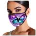 riou ladies mouth and nose protection with butterfly motif washable fabric cloth face mask multifunctional scarf women's scarf