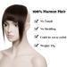 100% Remy Human Hair Clip-in Bangs | Natural Straight Fringe Hair Extensions - Buy Online on GoSupps.com