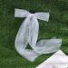 ZSPERKLA Bridal Bow Hair Clip for Women Large White Lace Bow Clip French Barrette Bowknot with Pearl Bride Veil Hair Accessories for Wedding Party Gift - Buy Online on GoSupps.com