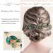 IYOU Crystal Wedding Hair Vine Green Rhinestone Headband Prom Bridal Hair Accessories for Bride and Bridesmaids - Buy Online on GoSupps.com