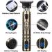 Professional Men's Hair Clippers Trimmers Beard Shaver Cordless Metal Waterproof LED Screen - Buy Online on GoSupps.com