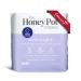 The Honey Pot Company Clean Cotton Overnight Pads (12 Count), Herbal-Infused Pads with Wings, Plant-Derived Feminine & Menstrual Care