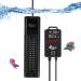 AQQA aquarium heating 300W/500W/800W/1000W/1200W diving heating for aquariums with LED digital display & over-temperature protection for salt and fresh water aquarium fish pool 1000W for 500-1000L aquariums