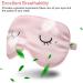 Lusofie 2Pcs Kids Silk Sleep Mask Set - Adjustable Eye Masks for Girls & Boys - Includes Storage Bag - Gray Pink - Ideal for Adults - Buy Online on GoSupps.com