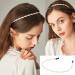 Luxurious 6-Pack White Pearl Headbands for Women - Bridal Rhinestones Hair Accessories for Wedding & Daily Wear - Buy Online on GoSupps.com