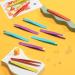 16 Pc Stainless Steel Slanted Tweezers Set for Eyebrows & Ingrown Hair - Orange, Purple, Blue, Yellow - Buy Online on GoSupps.com