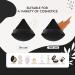 6 Pack Cotton Powder Puff - Triangle Wedge Makeup Tool for Contouring & Under Eyes - Soft Velour with Strap - Buy Online on GoSupps.com