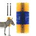 Generic Cattle Scratch Brush - Cow Brush for Itching Relief | Perfect for Cattle Horses Sheep & Pigs - Yellow - Buy Online on GoSupps.com