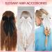 Andibro French Bow Hairpins for Women Long Tail Large Bow Barrettes Clip Soft Silky Satin Hairclip Bow Metal Duckbill Clips for Dress up Accessories Decor for Wedding Party - Buy Online on GoSupps.com
