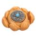 Gleavi hand exercise plate player Tibetan Buddhist pearls carved vintage carving figure massage ball mini-lotus flower wood-lotus charm magnolia sandal wood vintage office