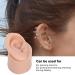 Silicone Ear Model | Flexible & Reusable | Realistic Piercing Practice & Educational Display | Light/Medium Skin Color (Left) - Buy Online on GoSupps.com