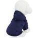 SATINIOR Winter Dog Hoodie - 2 Pack Small Dog Sweatshirts with Pocket, Warm Cotton Coat for Dogs, Puppy Costume (M) Dark Blue/Wine Red - Buy Online on GoSupps.com