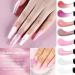 TopDirect Poly Gel Nail Set - 8 * 15 ml Builder Gel Kit for Nail Extension, Thickening, and Art - White Pink Nude Thermal Changing Formula - Acrylic Gift for Women - Buy Online on GoSupps.com