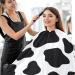 Waterproof Barber Cape - Cow & Cheetah Haircut Bib for Men & Women | Unisex Hair Cutting Cape | Perfect for Professional & Home Use - Buy Online on GoSupps.com