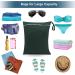 2Pcs Reusable Wet Dry Bags 13x14 inch | Waterproof Nappy Changing Bags for Babies | Ideal for Swimming, Camping, Travel | Black/Green - 30x35cm - Buy Online on GoSupps.com