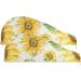 Buy Super Absorbent Sunflower Hair Towel 2 Pack | Quick Dry Hair Turbans for Women & Girls - International Shipping Available - Buy Online on GoSupps.com