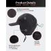 Mwfus Waterproof Fleece Baseball Cap with Ear Flaps - Winter Warm Hat for Men and Women, Outdoor Black - Buy Online on GoSupps.com