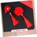 FOMIYES 9 Pairs Tassel Hair Ball Hair Clip Barrettes for Baby Girls Metal Hair Clips Chinese Tassel Hairpin Baby Barrettes Girls Hair Clips Artificial Fur Hanfu China Red Girl Child - Buy Online on GoSupps.com