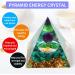 Handmade Orgone Pyramid for Positive Energy Amethyst Crystal Sphere Pyramid Protection Crystals Energy Generator for Stress Reduce Healing Meditation Attract Wealth Lucky (Green Tree of Life) - Buy Online on GoSupps.com
