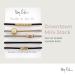 By Lilla Downtown Mini Stack Hair Ties and Bracelets Set - Set of 5 No Crease Hair Ties for Women - Black/Gold/Nude/Brown - Buy Online on GoSupps.com