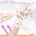 2 Pairs UV Protection Fingerless Gloves for Nails - UPF50+ Shield Gloves for Manicure Cycling & Car Rides - Buy Online on GoSupps.com