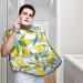 Lemon Flower Beard Bib | Non-Stick Grooming Cloth for Shaving & Trimming | Summer Fruit Beard Hair Catcher | Perfect Grooming Gifts for Men - Buy Online on GoSupps.com
