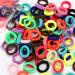 100PCS Cotton Baby Hair Ties – Soft Toddler Ponytail Holders Hair Elastics - Mini Toddler Hair Bands –for Infants Girls Kids, 1 Inch in Diameter, 10 Colors, by BAOLI Colorful (10 colors)