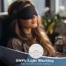 Premium 3D Contour Sleep Mask for Men & Women - 100% Light-Blocking Adjustable Eye Mask for Travel Yoga Napping & Shift Work | Grid Gray - Buy Online on GoSupps.com