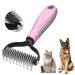 Subkin brush Depbriting straps for dogs and cats with medium to long -haired - Unterwollkamm removed Unterwolle & M dzungen |Thin out & cover hair protection red