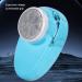 Buy Cordless Mini Beard Trimmer | Arc Shaped Foil USB Rechargeable Waterproof - Digital Display Clipper (Blue) - International Shipping Available - Buy Online on GoSupps.com