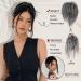 Claw Clip Ponytail Hair Extension | Tousled Updo Bun | Gray Black 10 inch - Buy Online on GoSupps.com