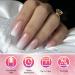 AddFavor Medium Square Press on Nails - 120pcs Pink White Gradient Fake Acrylic Nails for Women & Girls | Stylish & Easy Application - Buy Online on GoSupps.com