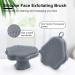 Eco-Friendly Silicone Face Scrubber - Exfoliating Facial Cleansing Brush for Sensitive Skin - 1-Pack Grey - Buy Online on GoSupps.com