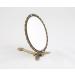 Double Sided Butterfly Design Makeup Mirror with Folding Handle - Medium Brass - Buy Online on GoSupps.com