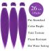 Purple Pre-Stretched Box Braid Hair 26 Inch - Pack of 3 | Kanekalon & Human Hair Blend - Buy Online on GoSupps.com