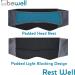Lewis N. Clark Big Wrap Eye Mask - Travel Sleep Aid for Airplane & Hotel - Blue - Buy Online on GoSupps.com