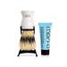 men-u BARBIERE PURE BRISTLE (WHITE) SHAVING BRUSH Traditional shaving brush set from Italy w/ pure bristles. A great introductory shaving brush. Includes 15ml SHAVE CREAM tube.