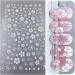Spring Cherry Blossom Nail Art Stickers Decals - 8 Sheets 3D Self Adhesive Pegatinas, Gold White Flower Design for Manicure - Women Girls Kids - Buy Online on GoSupps.com