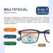 CARA 2 Pack Progressive Multifocus Reading Glasses | Blue Light Blocking Computer Readers | Flexible TR90 Frame | Workspace for Near Range (C1 2.00 Diopters) - Buy Online on GoSupps.com
