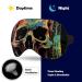 Skull Art Sleep Eye Mask | Elastic Strap/Headband for Women Men | Sleep Travel Nap - Buy Online on GoSupps.com