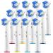 Replacement Brush Heads for Oral B- Professional Flossing Toothbrushes Compatible with Oralb Braun Electric Toothbrush- Pack of 12 - Fits The Oral-B 7000, Pro 1000, Action, & More 4 Count (Pack of 3)