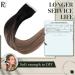 Runature 30cm Tape-In Extensions | Real Hair Balayage Brown & Blonde Ombre | Remy 20pcs 30g #2/6/18 - Buy Online on GoSupps.com