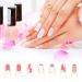1200 pcs Self-Adhesive French Manicure Nail Sticker Set - White Half-Moon Shaped Decals for Nail Design (25 Sheets) - Buy Online on GoSupps.com