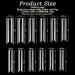 240 Pieces Transparent Nail Tips - Extra Long Half Cover Square Acrylic Tips for DIY Nail Art - 12 Sizes - Perfect for E-commerce International Shipping - Buy Online on GoSupps.com