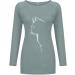 2020 Autumn Cat Print Loose Round Neck Long Sleeve T-Shirt - Grey - 3XL | Women's Shirt - Buy Online on GoSupps.com