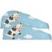 Cows White Clouds Hair Towel 2 Pack | Super Absorbent Quick Dry Hair Turbans for Women & Girls - Buy Online on GoSupps.com