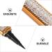 FOMIYES Self Adhesive Mascara Black Eyeliner Pen Natural Matte Eyeliners Makeup Eyeliners Eye Shadow Make up 1 count (Pack of 1) Golden - Buy Online on GoSupps.com