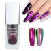 Chrome Nail Powder Liquid Nail Powder Aurora Shell Effective Nail Pigment Powder Holographic Mirror Glitter Dust for Nail Art Manicure (5ml) Liquid Type - 07