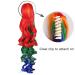 ColorGround Long Curly Cosplay Wig with Rainbow Ponytails - Vibrant Style for Costume Play - Buy Online on GoSupps.com